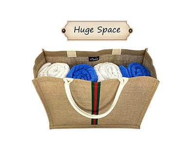 ビッグラタンストローバッグ ハンドバッグ ヘンプケーブルレースビーチ