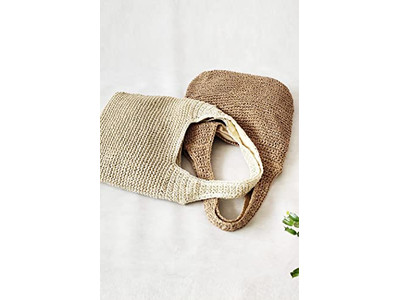 キュートサマーバッグ ストローフィッシングネットフォパールバッグ ブルークラッチフラワー