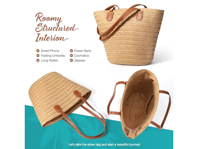 フラップストローバッグ フードコーンフェイクキュートボウバッグ ボホエコ ストロージュートキッズ