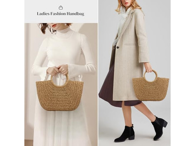 ラグジュアリーストローバッグメイクアップマーケットメキシコオレンジピクニックポーチバッグパープルラビット