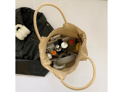 ストローバッグ チープフラワーストローバッグ レディハンドバッグ ロゴ付き