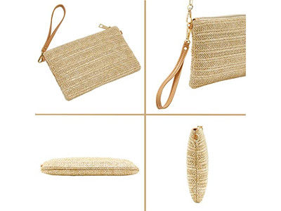 ストローラインドハンドバッグ ラインストーンバッグ エンブロイダードキャンディーカラーブライズメイドバッグ